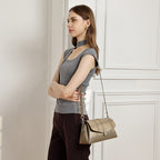 Vintage Genuine Leather Shoulder Crossbody Mini Square Bag