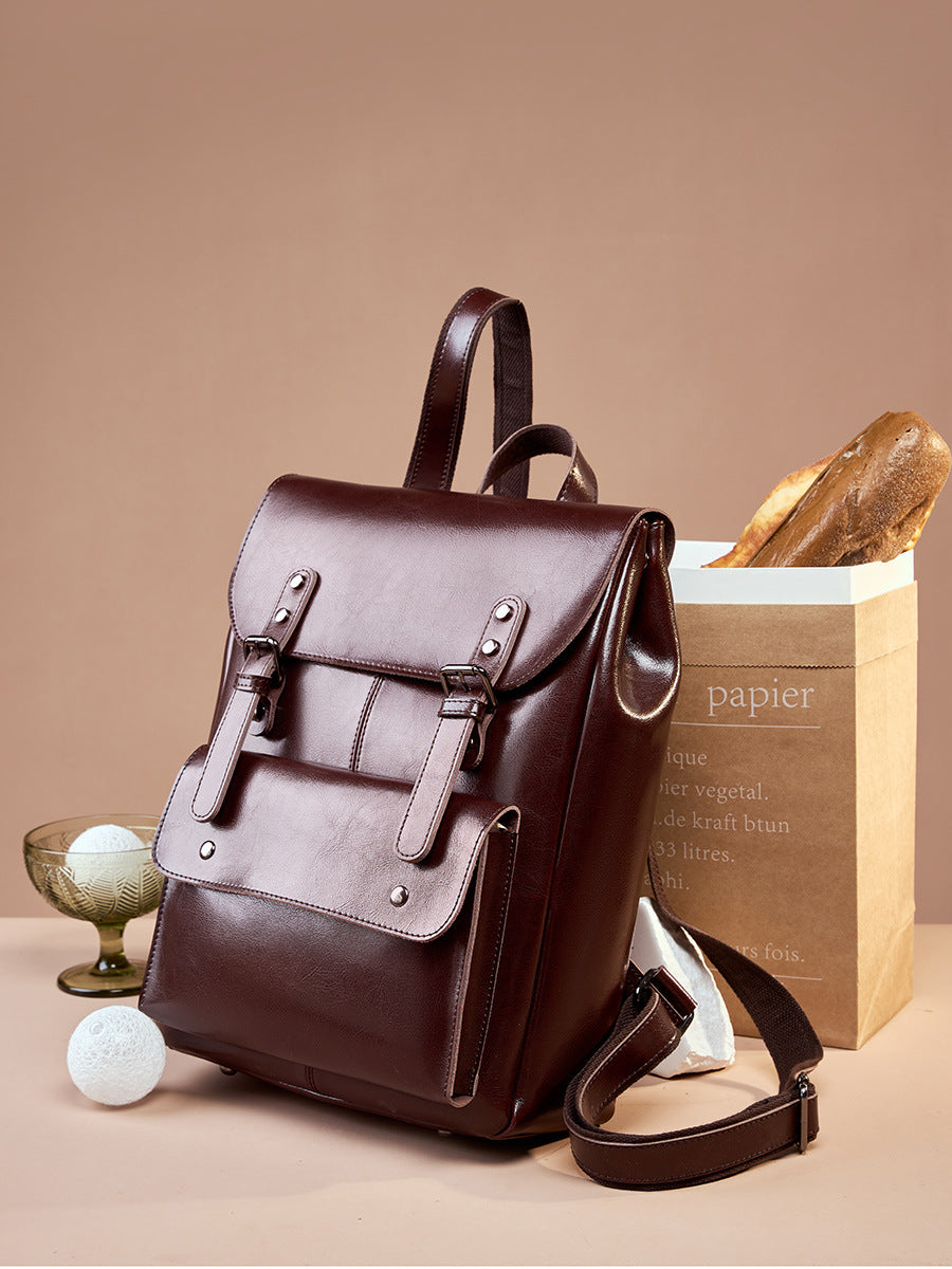 Vintage Genuine Leather Backpack