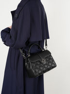Elevated Top Handle Shoulder Crossbody Bag