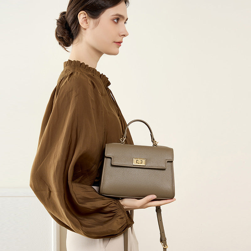 Vintage Top Handle Shoulder Crossbody Kelly Bag