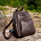 Fashionable Large Capacity Genuine Leather Backpack