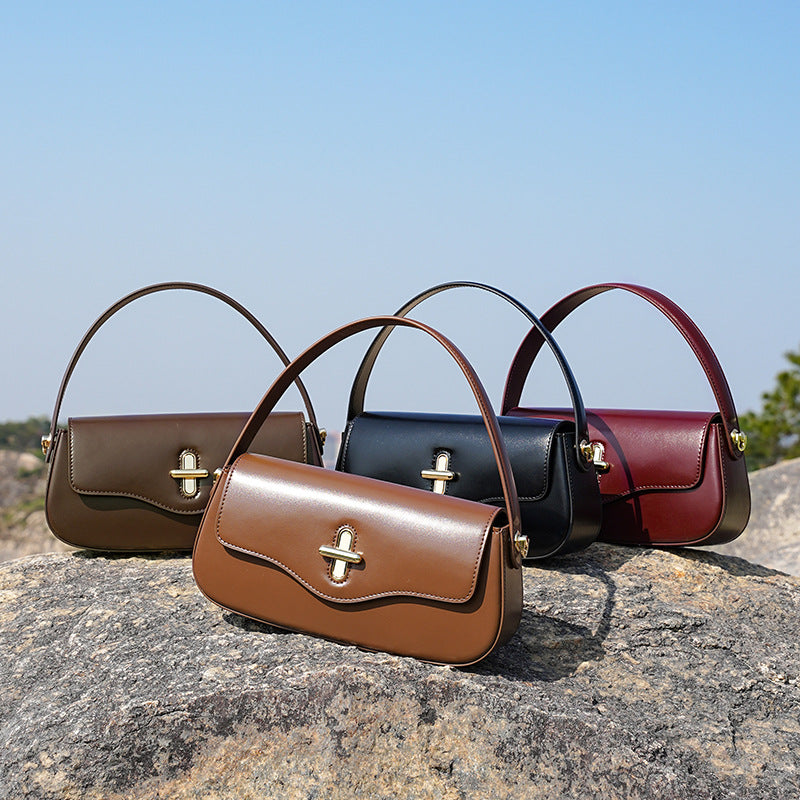Korean Style Shoulder Crossbody Handbag Baguette Bag