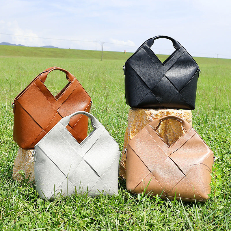 Fashion Genuine Leather Shoulder Crossbody Handbag