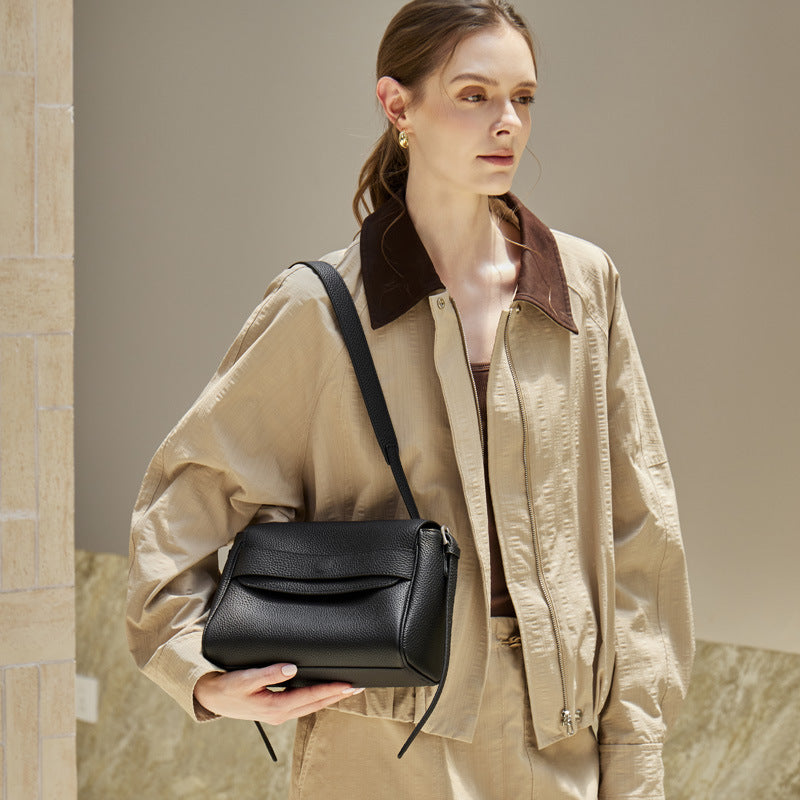Genuine Leather Shoulder Crossbody Handbag