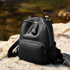 Large Capacity Genuine Leather Laptop Backpack