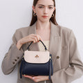 Minimalist Genuine Leather Shoulder Top Handle Crossbody Bag
