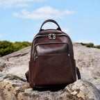 Genuine Leather Large Capacity Women's Backpack