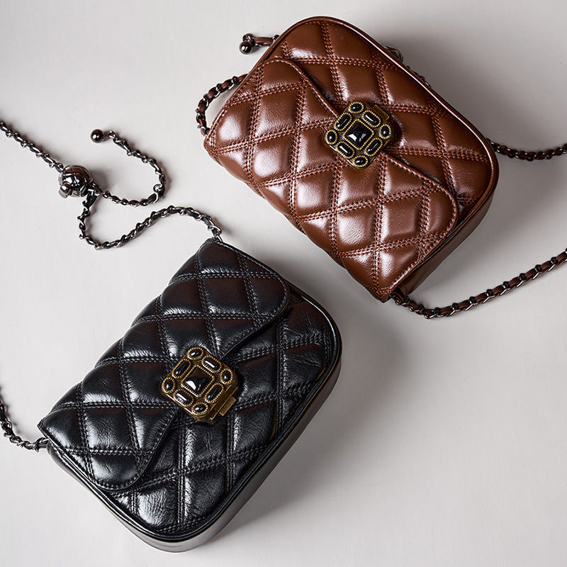 Vintage Shoulder Crossbody Handbag Small Square Bag