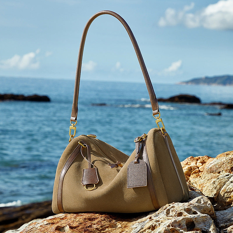 Genuine Leather Crossbody Handheld Tote Bag