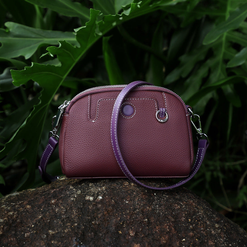 Genuine Leather Trendy Crossbody Bag