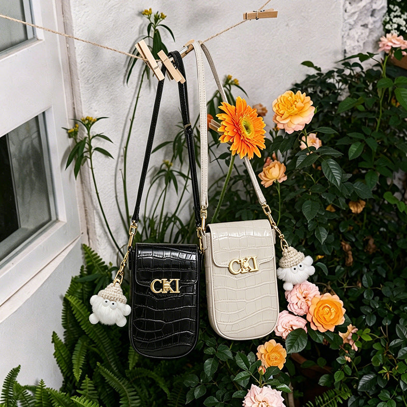 Genuine Leather Crossbody Kelly Bag
