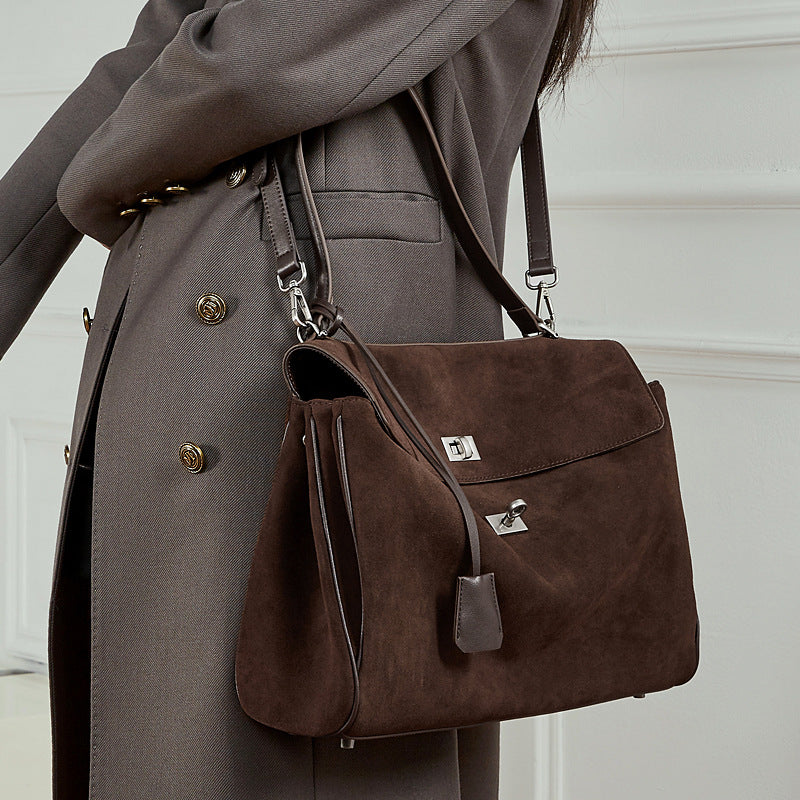 Luxury Genuine Leather Shoulder Crossbody Tote Handbag