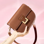 Genuine Leather Crossbody Saddle Bag
