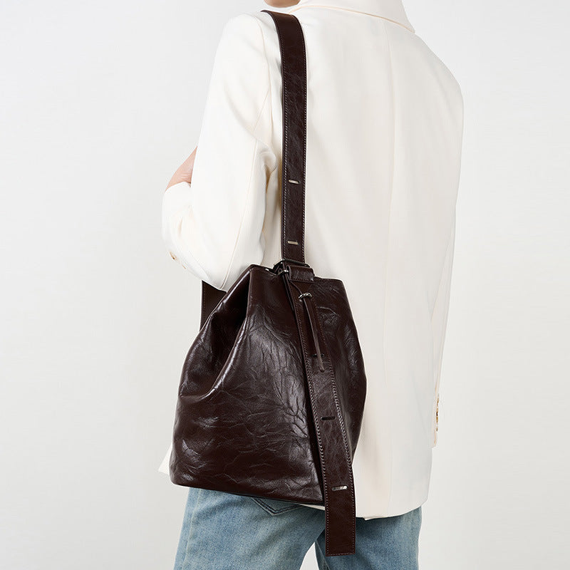 Premium Crossbody Handheld Bucket Bag