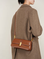 Elevated Shoulder Crossbody Baguette Bag