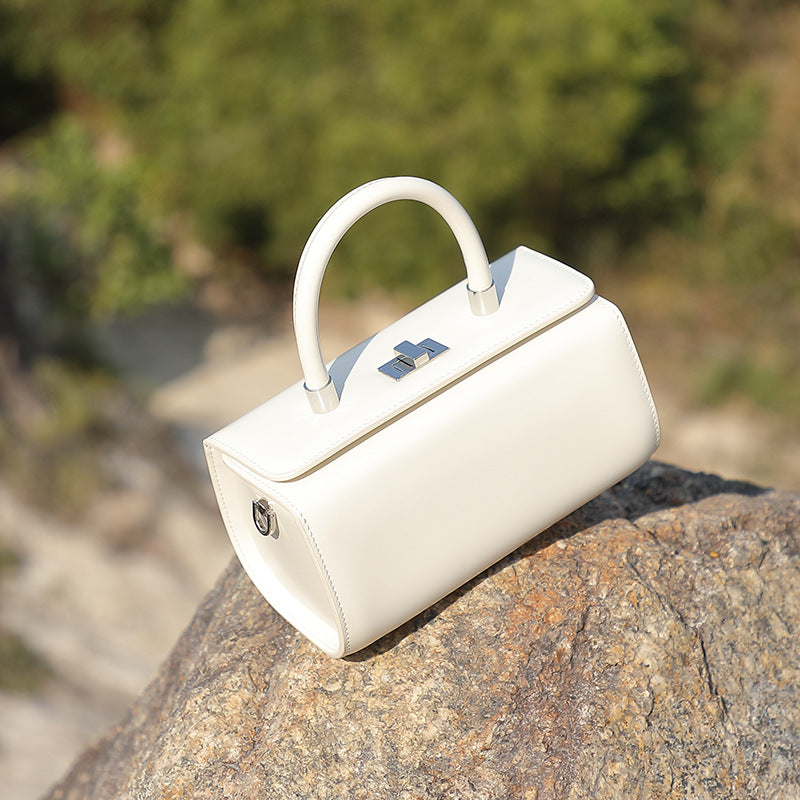 Vintage Top Handle Shoulder Crossbody Box Bag