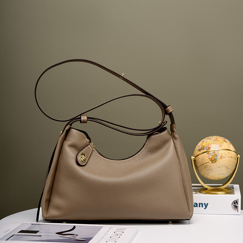 Vintage Genuine Leather Shoulder Crossbody Underarm Bag
