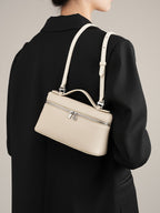 Vintage Genuine Leather Lunchbox Bag