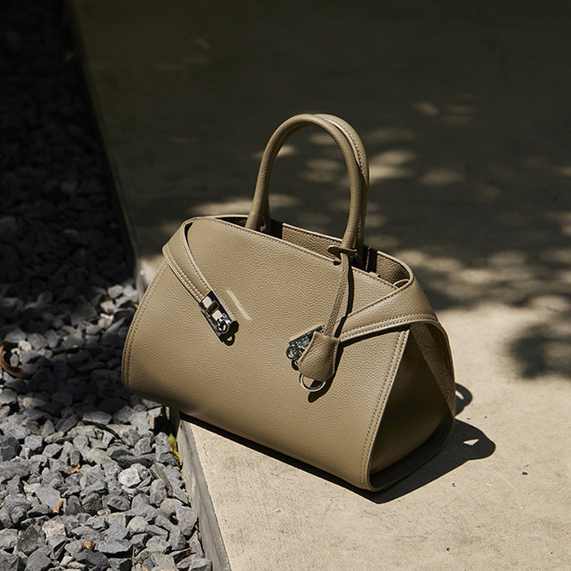 Large Capacity Top-Handle Crossbody Tote Bag