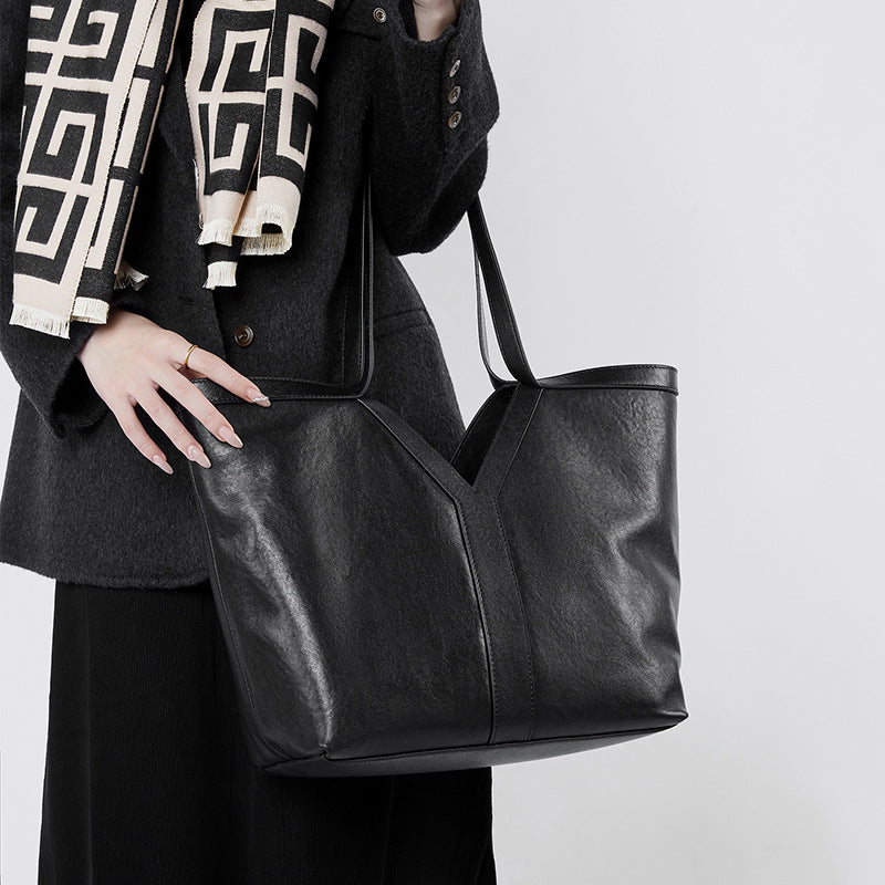 Genuine Leather Shoulder Handbag Tote Bag