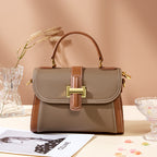 Vintage Single-Strap Crossbody Bag With Top Handle