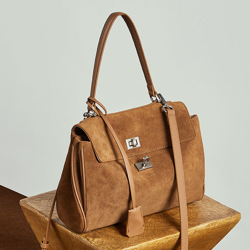 Large Capacity Top-Handle Crossbody Tote Bag