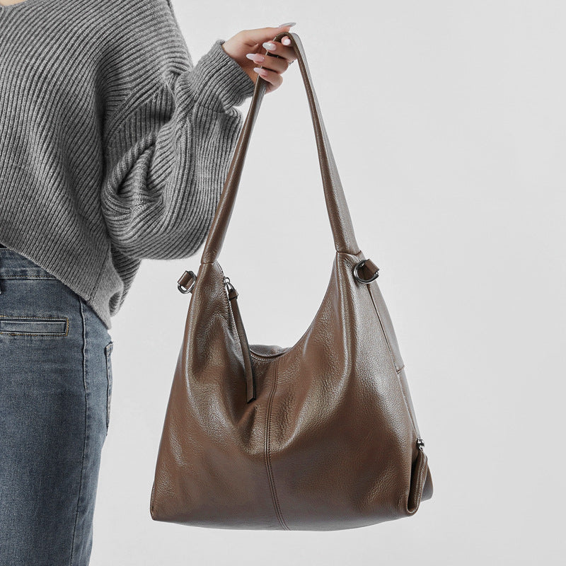 Genuine Leather Shoulder Crossbody Handbag Tote Bag