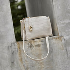 Genuine Leather Shoulder Crossbody Top-Handle Mini Square Bag