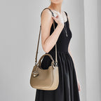 Luxurious Top Handle Shoulder Crossbody Bucket Bag