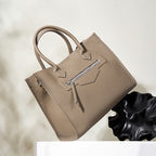 Genuine Leather Crossbody Handheld Briefcase