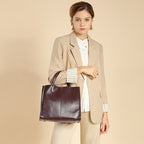 Genuine Leather Crossbody Handheld Tote Bag