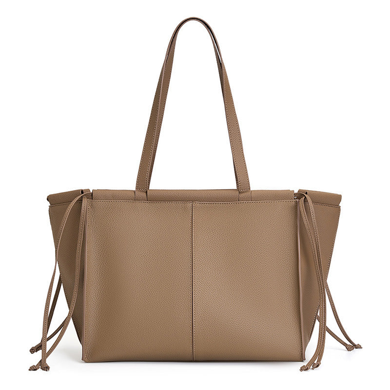 Vintage Genuine Leather Top Handle Shoulder Bag