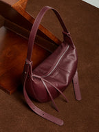 Commuter Genuine Leather Shoulder Crossbody Dumpling Bag