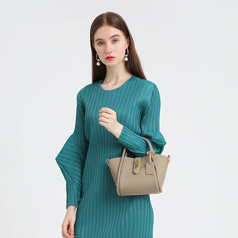 Vintage Top Handle Shoulder Crossbody Bucket Bag