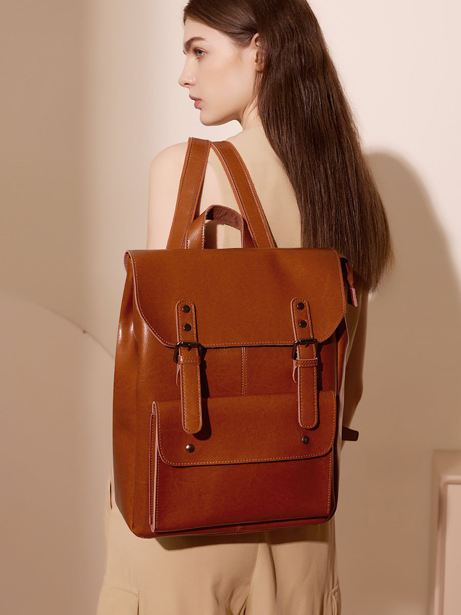 Vintage Genuine Leather Backpack