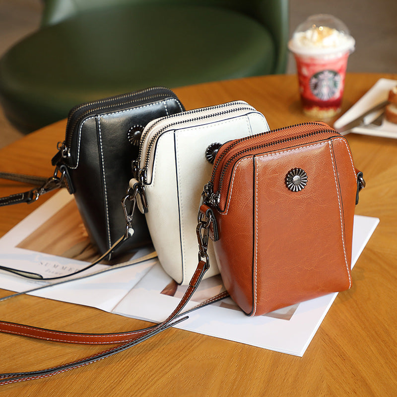 Genuine Leather Crossbody Phone Bag