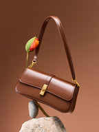 Elevated Shoulder Crossbody Baguette Bag