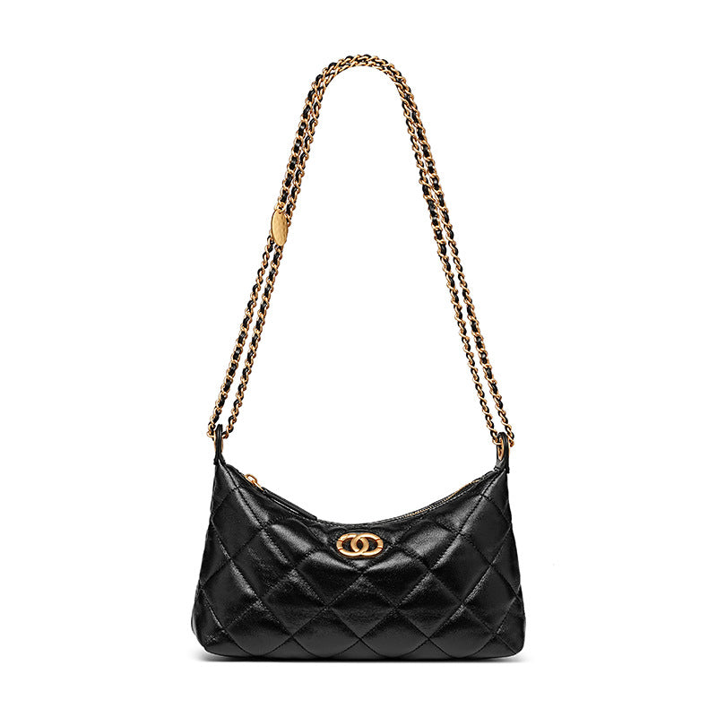 Quilted Shoulder Crossbody Bag With Top Handle