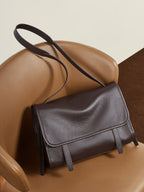 Vintage Genuine Leather Shoulder Crossbody Tote Bag