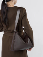 Vintage Genuine Leather Shoulder Crossbody Tote Bag
