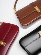 Elevated Shoulder Crossbody Baguette Bag