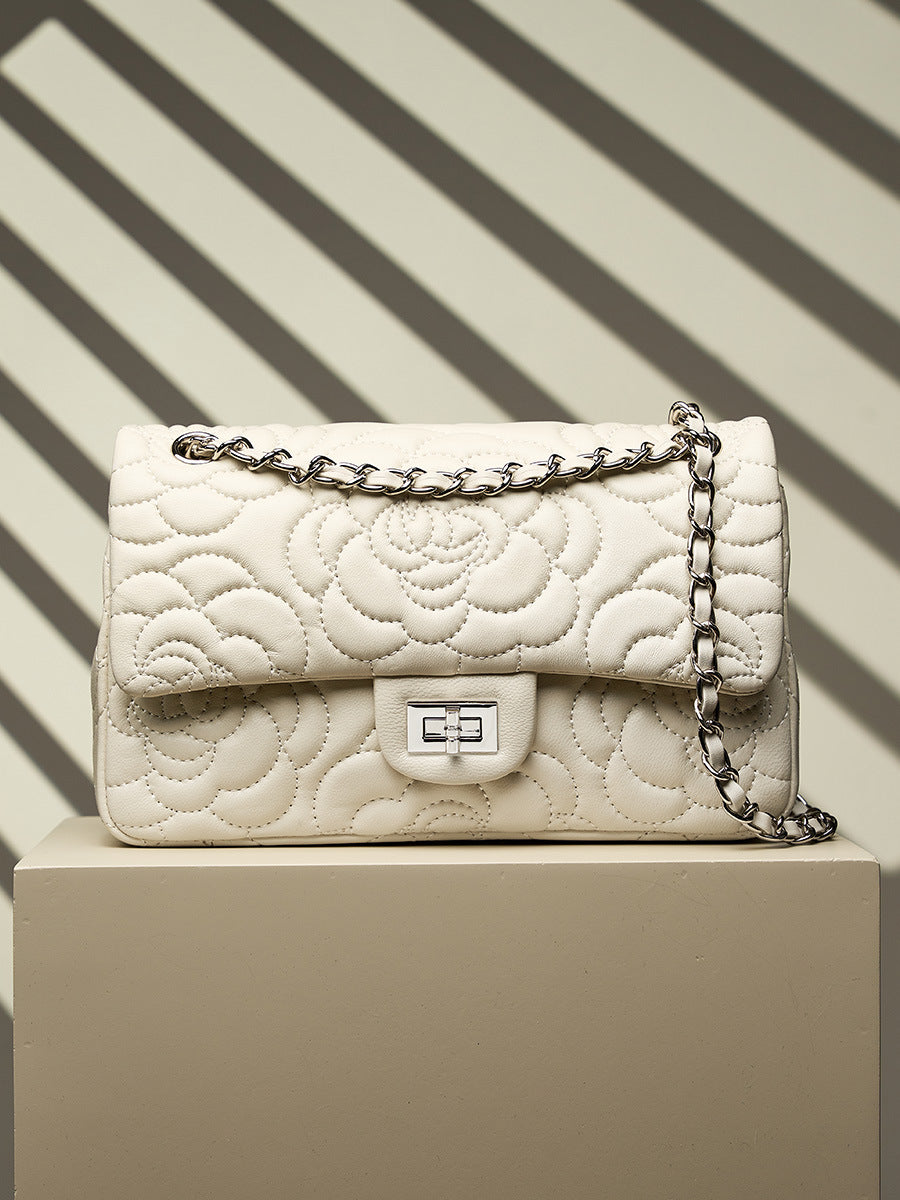 Tweed style Shoulder Crossbody Chain Bag