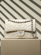 Tweed style Shoulder Crossbody Chain Bag