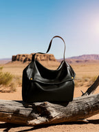 Western Style Genuine Leather Large Capacity Tote Bag