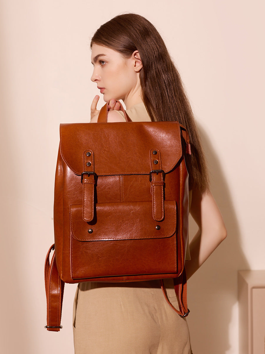 Vintage Genuine Leather Backpack