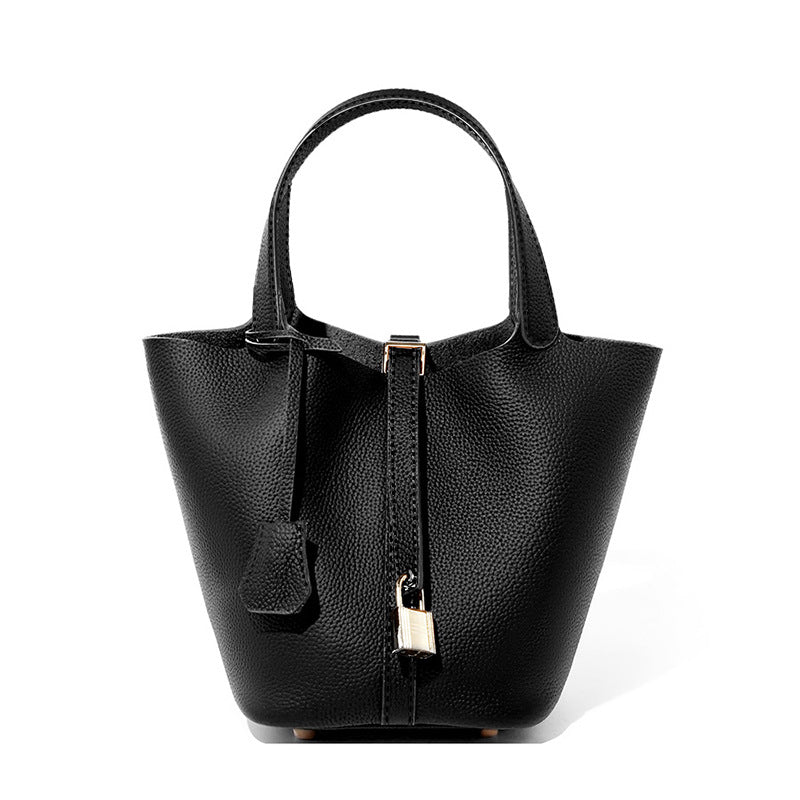Premium Leather Bucket Handbag