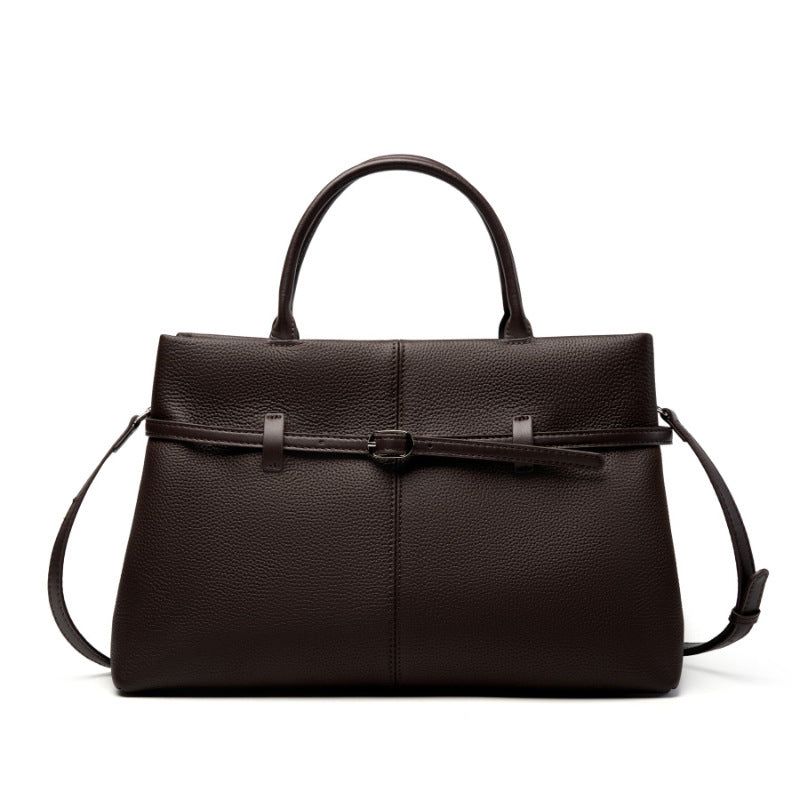 Commuter Shoulder Tote Bag With Top Handles
