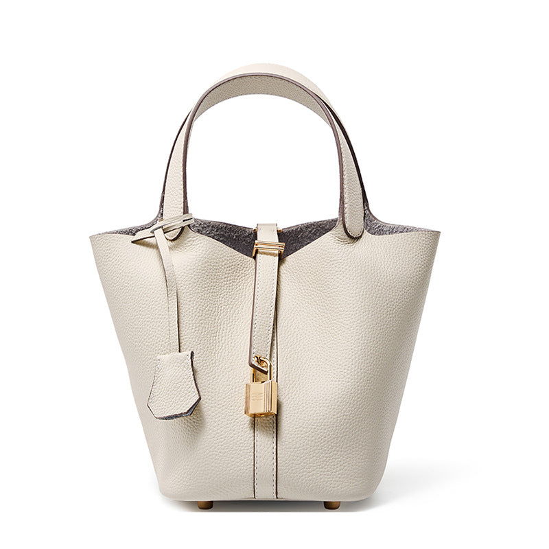 Premium Leather Bucket Handbag