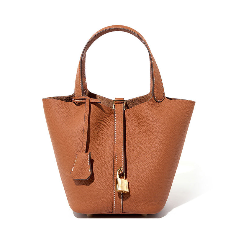 Premium Leather Bucket Handbag