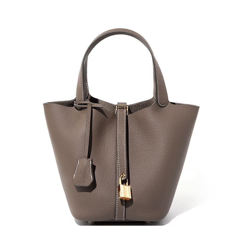Premium Leather Bucket Handbag